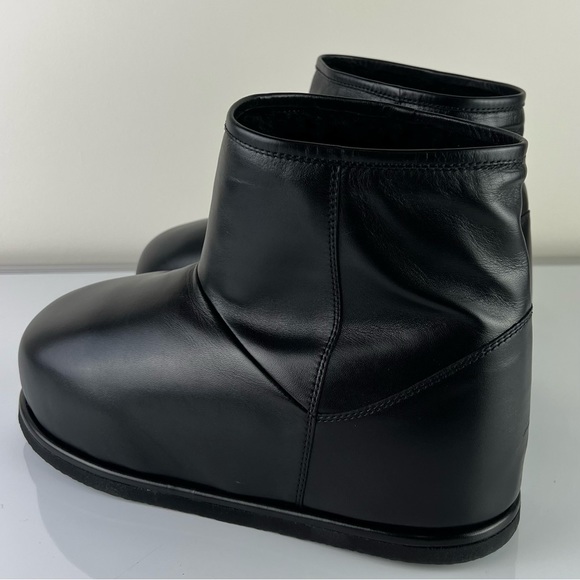 NEW AMINA MUADDI BLACK LEATHER BOOTS - Picture 8 of 16